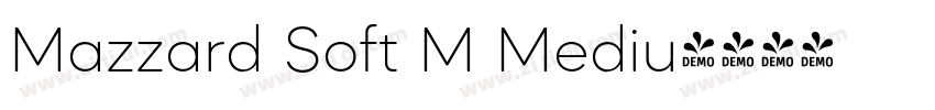Mazzard Soft M Mediu字体转换
